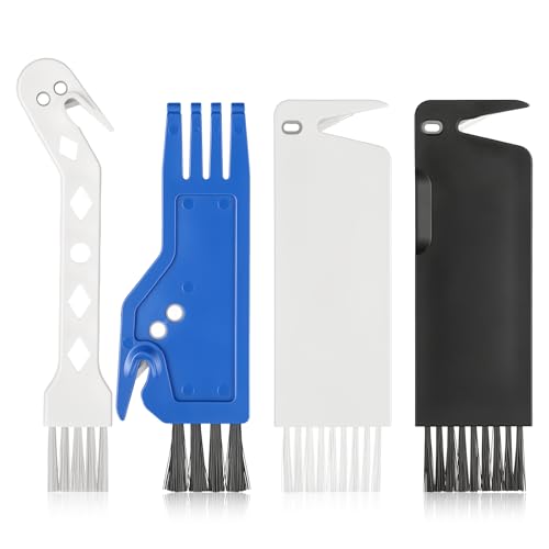 Image of 4 PCS Universal Handheld Vacuum Brush Cleaner Tool with Built-In Blade | Vacuum Cleaner Brush, 2-in-1 Vacuum Brush Cleaning Tool for Sweeping Robot
