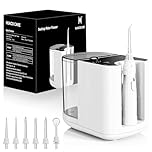 Upgraded Version 900ML Large Capacity Countertop Water Flosser, Aquarius Water Flosser Professional with UV Sanitizer Light, Oral Irrigator for Teeth, Gums, Braces, Dental Care