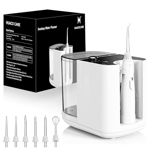 Hydropulseur contre les débris alimentaires avec son réservoir 900 ml et ses 6 embouts