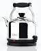Produktbild Ottoni Fabbrica Fjord Nero Poliert Elektrischer Wasserkocher aus Edelstahl Made in Italy, 1,7 L 2400W, Automatische Abschaltung, BPA frei, Herausnehmbarer Kalk-Wasserfilter