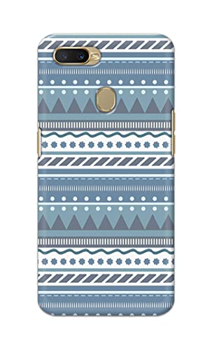 Image of Printed Hard Back Cover Case for Oppo A7 | Oppo A5s | Oppo A12 | Oppo A11k | Oppo A12s Back Cover (Seamless Geometric Tribal Pattern) -1803