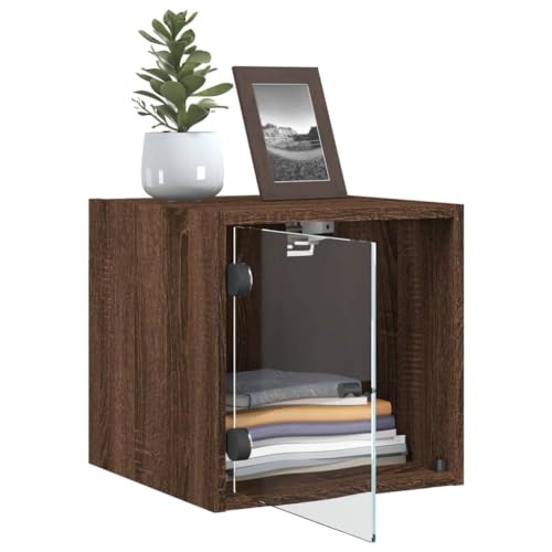 Table de chevet pour lit et chambre ambiance chaleureuse aspect marron - 6