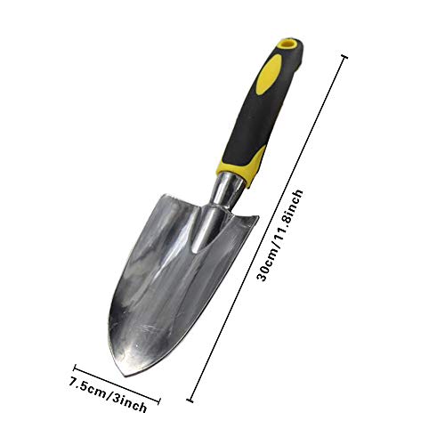 Tuintroffel Handschop, Tuin Handgereedschap Aluminiumlegering Kleine Schop voor Planten Wieden Verplanten Verplaatsen, Tuinieren Geschenken voor Vrouwen Mannen - Afbeelding 3
