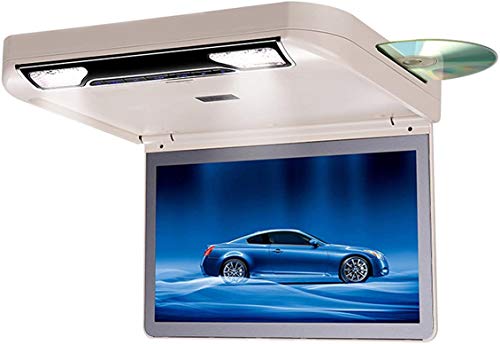 Dvd Usb 15,6 Pulgadas Overhead Coche Reproductor de DVD con 1080P HDMI SD USB IR FM Altavoz Juego Giratorio Plegable de Techo para...