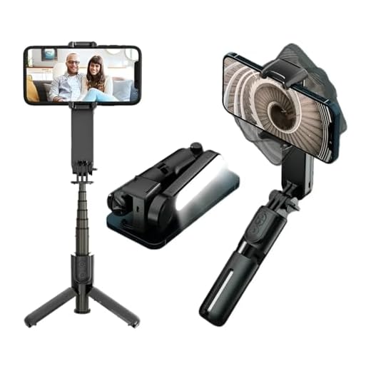 Gimbal 1 Eixo Dobravel Com Luz Led