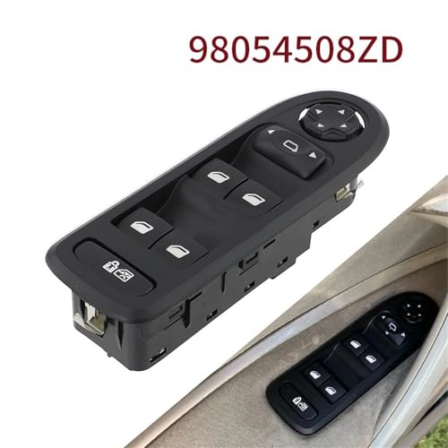 Interrupteur lève-vitre pour Peugeot 308 508 et Citroën C5 avec commande de rétroviseur rabattable - 6