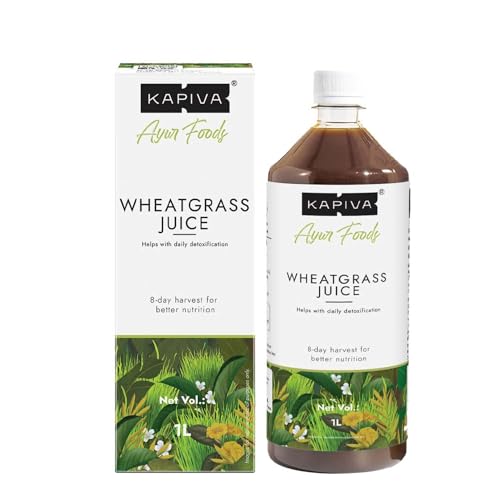 Image of Kapiva Wheatgrass Juice 1L - Help's to Detoxify the Liver, Cleanse the Digestive System, Boost Metabolism & Purify Blood