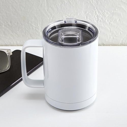 Taza de viaje aislada de acero inoxidable 15 oz miniatura 5