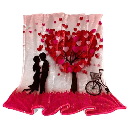 Couverture polaire bicyclette plaid chaud doux canapé divan 150x130cm