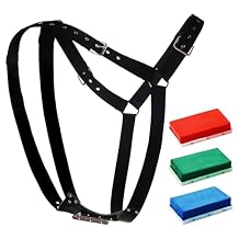 Ram Breeding Marking Harness with 3 Replaceable Color Marking Crayons - Adjustable Strap & Buckle for Female Sheep, Goats - Heat Detection & Mating Record for Livestock Management