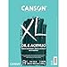 Canson XL Series Oil and Acrylic Paper Pad, Bleed Proof Canvas Like Texture, Fold Over, 136 pound, 9 x 12 Inch, White, 24 Sheets