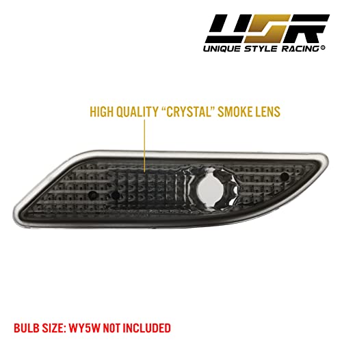 Usr Depo 05-11 R171 Slk Light Smoke Bumper Side Marker Light Assembly (Left + Right) Set Compatible For 2005-2011 Mercedes R171 Slk #TOP5