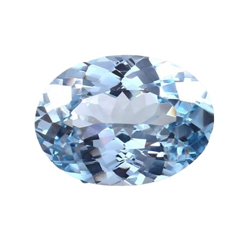 Aigue-marine brésilienne naturelle 18x13mm à facettes pour créer un cadeau unique
