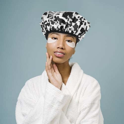 Bonnet de Bain Réutilisable Satin Doublure Aluminium Autochauffant Imperméable