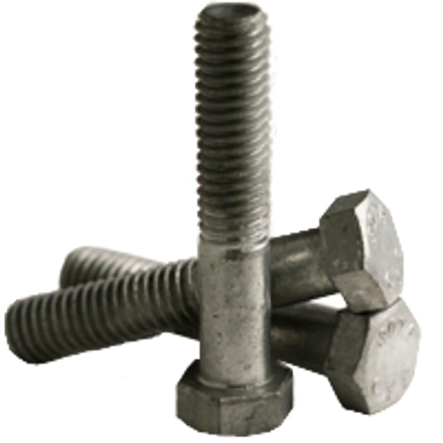1/2"-13 x 6 1/2" Hex Bolts, A307 Grade A, Coarse, Hot-Dipped Galvanized (5 Pack)