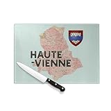 VERRE TREMPÉ SECURIT : Sécurité maximale. Fabriquée en verre trempé ultra-résistant, cette planche est quasiment incassable et résiste aux rayures de couteaux. Sa surface