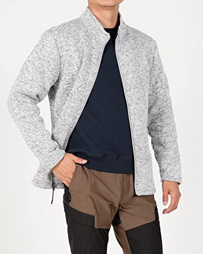 Image of Lisskolo Men's Full Zip Sweater Fleece Jacket Long Sleeve Warm Fleece Lined Performance Fleece Jacket with Pockets
