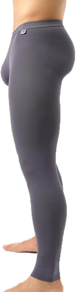 Men Ice Silk Thermal Bottoms Sports Elastic Breathable Underwear Leggings Pants Long Johns - Image 3