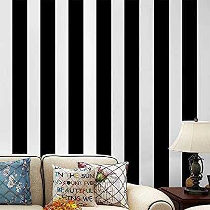 AZURE DECORS 200 X 45 CM Black and White Lines SELF Adhesive Wallpaper - 9 Sqft.Approx. (B0CNTQK1Z4) Amazon Price History, Amazon Price Tracker