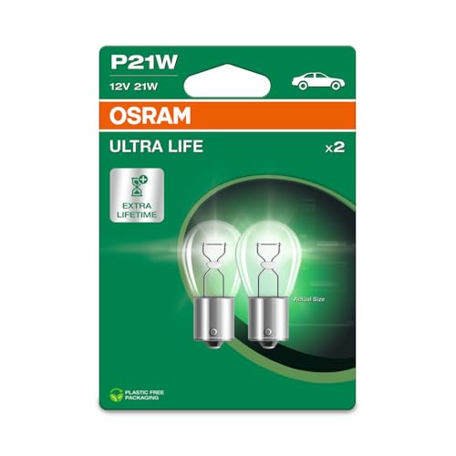 Osram ULTRA LIFE P21W, Halogen-Signallampe, Bremslicht, Nebelschlussleuchte
