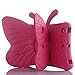 Feiten for iPad Kids case, 3D Cartoon Butterfly Non-Toxic EVA Light Weight Kid Proof Shockproof case with Kickstand for ipad 5/ ipad 6 /ipad pro 9.7/ New iPad 2017 (Rose)