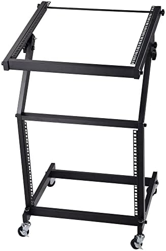 AW 9U DJ Mixer Stand Rack Mount Stage Cart Music Equipment Studio Party Show