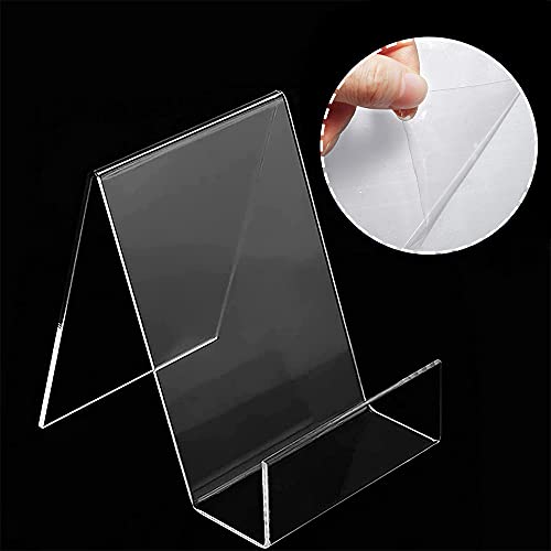 Espositore Libri, 3 Pezzi Espositore Plexiglass, Leggio per Libri, Supporto per Libri Acrilico, Porta Libri, Trasparente Plastica Leggio da Tavolo per Cucina,Ristorante, Libreria Bar,Poster Menù