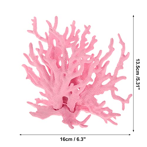 Image of VOCOSTE Coral Reef Decor, Mini Faux Coral Decor for Aquarium Decorations, Pink,6.3 inchx5.31 inch