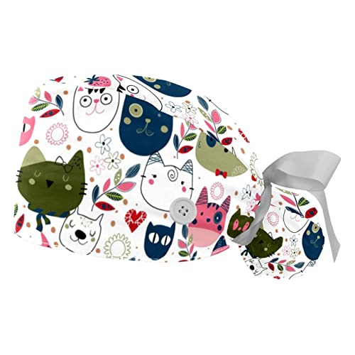Chapeaux de travail ajustables JDEZ avec bandeau anti-transpiration, lot de 2