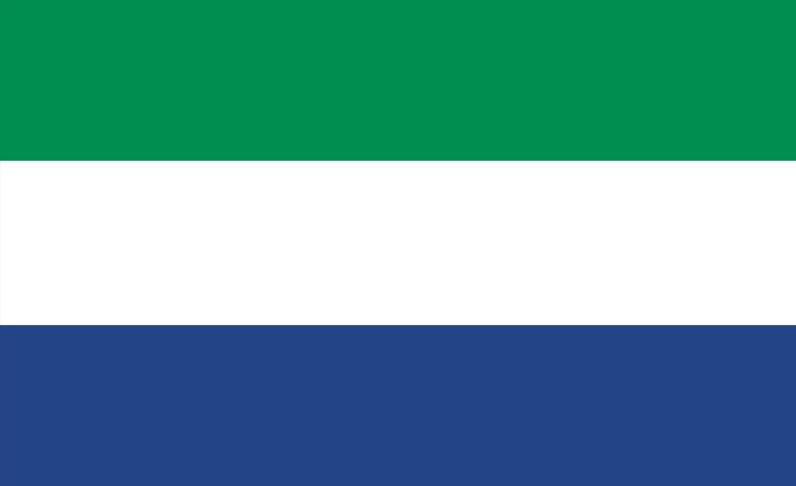Drapeau de la Sierra Leone 90x60cm pavillon national Afrique pour mât