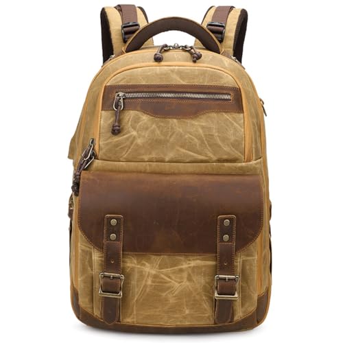 Sac épaule rétro en toile robuste avec compartiments amovibles pour reflex et stockage