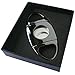 Cigar Cutter - Gun Color Chrome Finish - Self Sharpening Blades - Stainless Steel Guillotine Style - Includes Sturdy Protective Box - Suitable for Travel - Smoking Accessories - Gifts for Dad