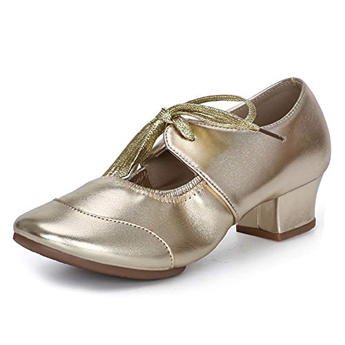 HIPPOSEUS Women's Latin Dance Practice Shoes Split Sole Ballroom Dance Training Shoes,Model 215