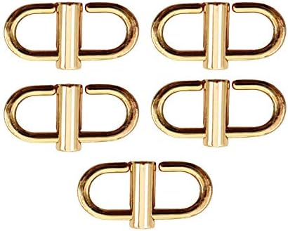 5 Pcs Adjustable Metal Buckles For Chain Strap Bag To Shorten Your Length, Links Tiny Clip Length Accessories(Gold)
