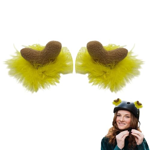 Cuernos de de Felpa, Cuernos de Casco, Bonitas Decoraciones para Snowboard, Motocicleta, Accesorios para esquí, Ciclismo, Snowboard