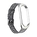 Produktbild PEIPEI HanGao Gurt FIT Für Xiaomi Mi Band 6 5 4 3 Leinwand Nylon Armband Ersatzuhrarmband FIT Für Xiaomi-Band 4 3 Armband Pulseira MI-Band 5 (Band Color : Grau, Size : for mi Band 5 6)
