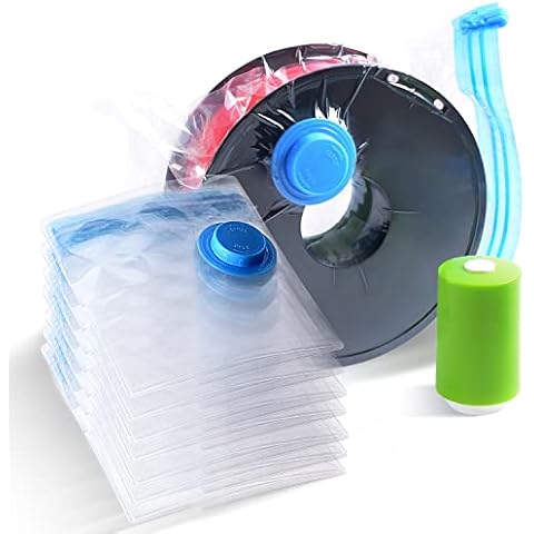 GEEETECH Moisture Proof 3D Filament Vacuum Bag with Vacuum Pump Reusable Vacuum Sealed Bags to Protect PLA ABS PETG TPU ,4 Pieces (40x40)… Cover