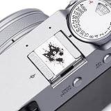 金属製カメラホットシューカバー FUJIFILM に対応 X-HALF X-M5 X-T4 X-T5 X-T50 X-T30 X-T30II X-Pro3 X-Pro2 X-Pro1 X-E4 X-E5 X100VI X100V 適用Nikon z fc zf df z8 z5ii 適用Olympus 適用Leica 汎用型 (猫)