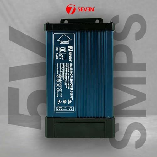 Image of 7SEVEN SMPS 5v Power Supply 40amp 200w Weather Proof Rainproof Suitable for LeD Signage, Strip Light, Decorate Lite, Microcontroller & Embedded Systems, Industrial Machine and Much More (5v 200w)