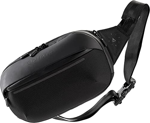 Bolso bandolera premium Gomatic Navigator de 1 litro negro con compartimento para tablet