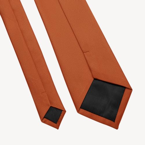 Image of DecTwig Men's Ties Solid Color Formal Neckties 3.15 inch (8CM) Black Ties For Men