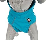 TRIXIE Regenmantel Vimy für Hunde türkis L - Bauchumfang: 60 - 85 cm – Hunde-Regenjacke mit reflektierenden Elementen für mehr Sichtbarkeit im Dunkeln – bequem & verstellbar - 680206