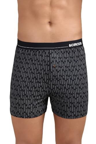 Image of &Circus Men's Puresoft Beechwood Modal Boxers | Ultra Soft Elastane Stretch Mens Breathable Boxer Innerwear Men
