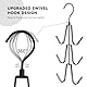 Greyoe Schalbügel, 2 Stück Handtaschenhalter, Krawattenhalter, Hanging Bag Rack Multifunktionale Gürtel Krawatte Sling Hook Organizer für Krawatten, Schals, Tücher, Taschen