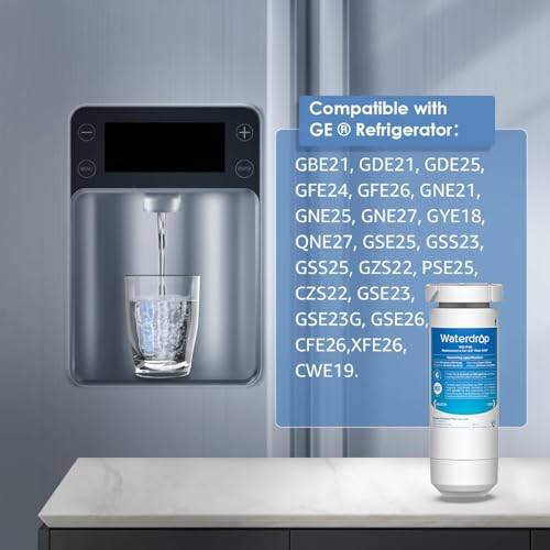 Waterdrop XWF Replacement for GEยฎ XWF Refrigerator, GEยฎ XWF Water Filter, WR17X30702, 3 Filters๏ผNot XWFEยฎ)