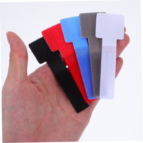 TEHAUX 50pcs Gaming Desk Accessories Reusable Cable Straps Wire Organizers Desk Cord Management Cable Clips Sleeve Cord Storage miniatura 4