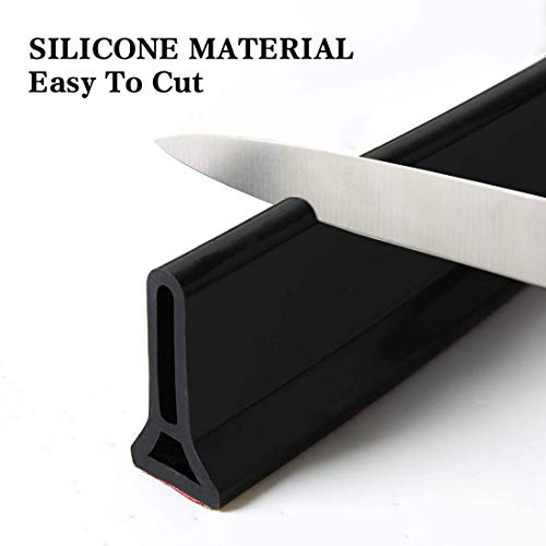 Joint d'étanchéité pour porte de douche en silicone noir longue durée