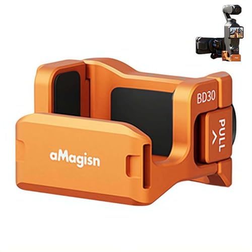 For DJI Osmo Pocket 4 / 3 �g���t���[�� �N�C�b�N�����[�X �o�����}�O�l�b�g�z�� �A���~�j�E�������� 37.4g���y�� 1/4 �C���`�l�W �R�[���h�V���[���� �}�C�N ���C�g �O�r ���B��_�Ή� �R���p�N�g �J�����ی�P�[�W �B�e�g