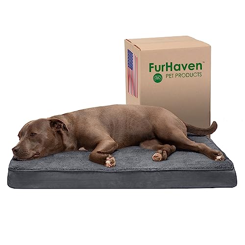 Furhaven-Cooling-Gel-Dog-Bed-for-LargeMedium-Dogs-w-Removable-Washable-Cover-For-Dogs-Up-to-55-lbs-Terry-Suede-Mattress-Gray-Large - Cucciolini Doodles   Furhaven-Cooling-Gel-Dog-Bed-for-LargeMedium-Dogs-w-Removable-Washable-Cover-For-Dogs-Up-to-55-lbs-Terry-Suede-Mattress-Gray-Large