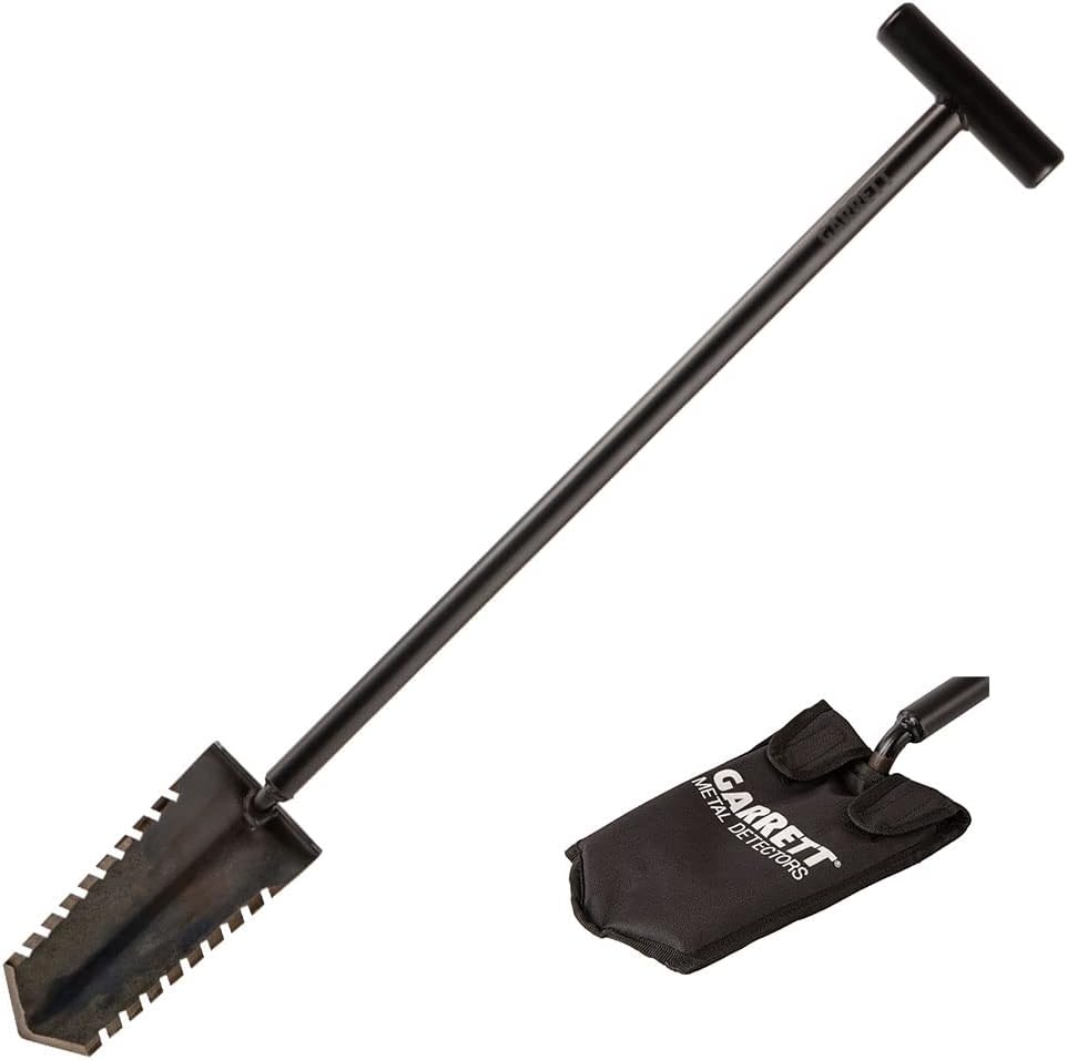 Garrett All Terrain Dig Pouch, Edge Digger Spade and Razor Relic Shovel Bundle